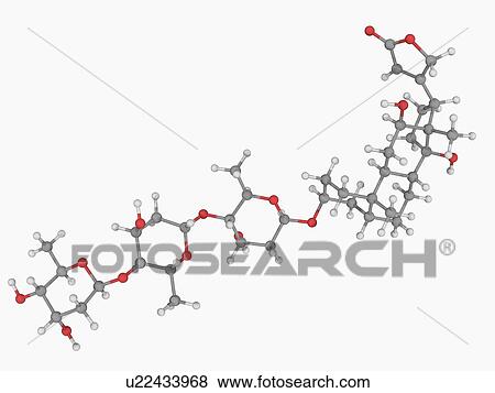 Digoxin drug molecule View Large Illustration Stock Illustration - Digoxin drug molecule. Fotosearch