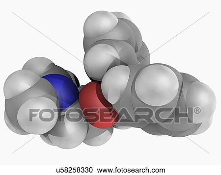 Diphenhydramine drug molecule View Large Illustration Clipart - Diphenhydramine drug molecule. Fotosearch