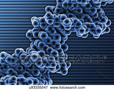 Stock Illustration - DNA molecule, artwork. Fotosearch