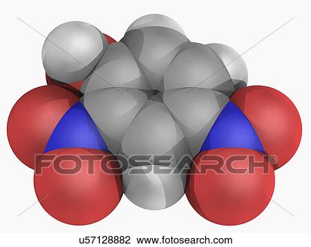 Drawing - DNP poison molecule. Fotosearch