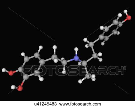 Dobutamine drug molecule View Large Illustration Drawing - Dobutamine drug molecule. Fotosearch