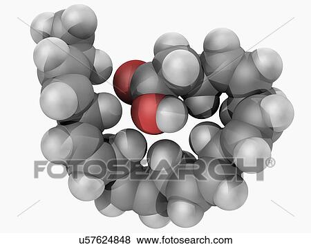 Stock Illustration - Docosahexaeonic acid molecule. Fotosearch