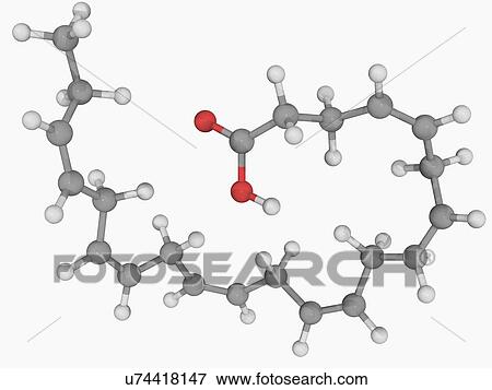 Stock Illustration - Docosahexaeonic acid molecule. Fotosearch