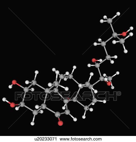 Ecdysterone molecule View Large Illustration Clip Art - Ecdysterone molecule. Fotosearch