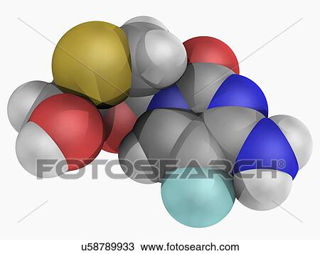 Emtricitabine drug molecule View Large Illustration Drawing - Emtricitabine drug molecule. Fotosearch