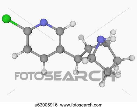 Stock Illustration - Epibatidine poison molecule. Fotosearch