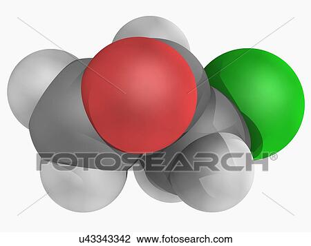 Epichlorhydrin molecule View Large Illustration Drawing - Epichlorhydrin molecule. Fotosearch