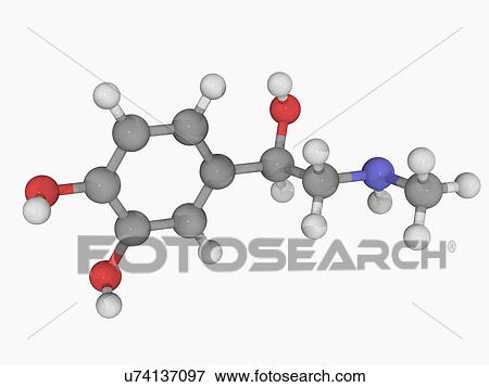 Epinephrine molecule View Large Illustration Stock Illustration - Epinephrine molecule. Fotosearch