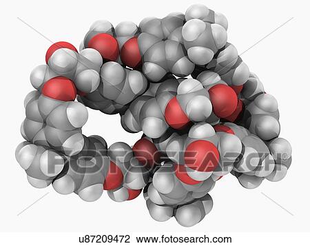 Drawing - Epoxy resin molecule. Fotosearch