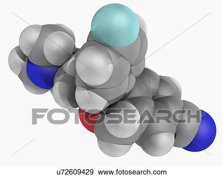 Escitalopram drug molecule View Large Illustration Stock Illustration - Escitalopram drug molecule. Fotosearch