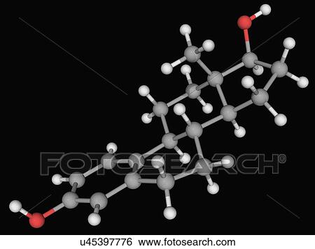 Estradiol hormone molecule View Large Illustration Stock Illustration - Estradiol hormone molecule. Fotosearch
