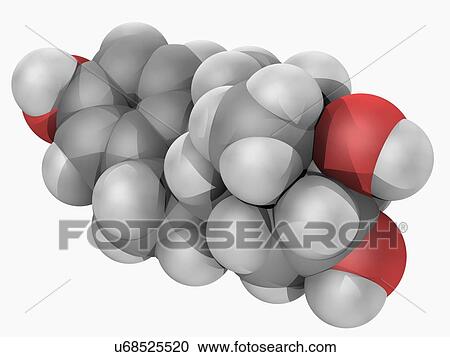 Estriol hormone molecule View Large Illustration Clipart - Estriol hormone molecule. Fotosearch