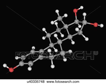 Estriol hormone molecule View Large Illustration Stock Illustration - Estriol hormone molecule. Fotosearch