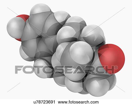 Estrone hormone molecule View Large Illustration Clip Art - Estrone hormone molecule. Fotosearch