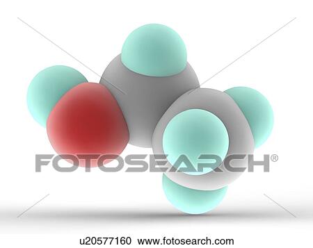 Ethanol molecule View Large Illustration Clipart - Ethanol molecule. Fotosearch
