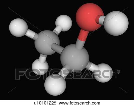 Stock Illustration - Ethanol molecule. Fotosearch