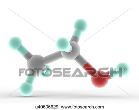 Ethanol molecule View Large Illustration Stock Illustration - Ethanol molecule. Fotosearch