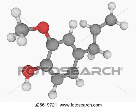 Eugenol molecule View Large Illustration Clip Art - Eugenol molecule. Fotosearch