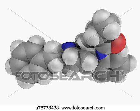 Stock Illustration - Fentanyl drug molecule. Fotosearch