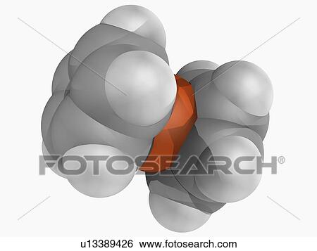 Stock Illustration - Ferrocene molecule. Fotosearch