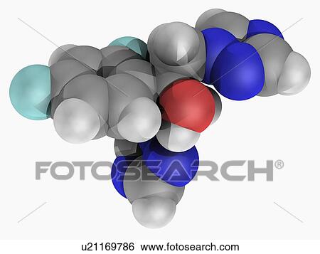 Fluconazole drug molecule View Large Illustration Stock Illustration - Fluconazole drug molecule. Fotosearch