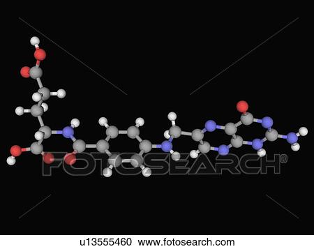 Folic acid vitamin B9 molecule View Large Illustration Clipart - Folic acid vitamin B9 molecule. Fotosearch