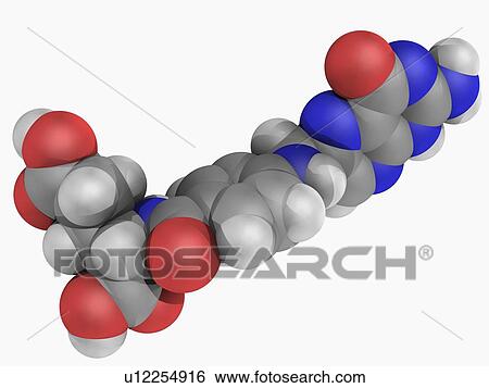 Folic acid vitamin B9 molecule View Large Illustration Stock Illustration - Folic acid vitamin B9 molecule. Fotosearch