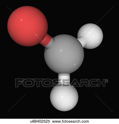 Formaldehyde molecule View Large Illustration Stock Illustration - Formaldehyde molecule. Fotosearch