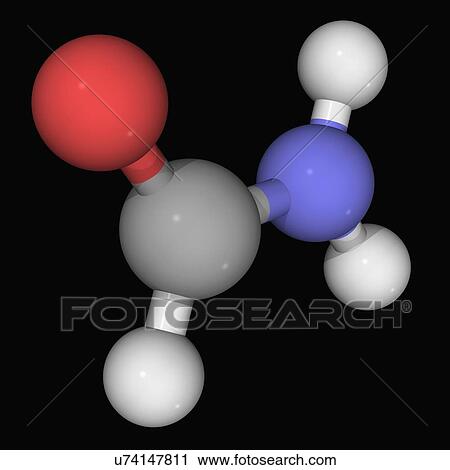 Clip Art - Formamide molecule. Fotosearch