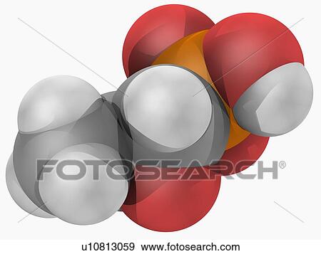 Stock Illustration - Fosfomycin drug molecule. Fotosearch