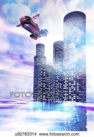 Future of travel, conceptual artwork View Large Illustration Stock Illustration - Future of travel, conceptual artwork. Fotosearch