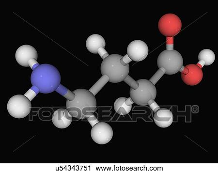 Gamma-aminobutyric acid GABA molecule View Large Illustration Clip Art - Gamma-aminobutyric acid GABA molecule. Fotosearch
