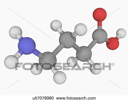 Gamma-aminobutyric acid GABA molecule View Large Illustration Clipart - Gamma-aminobutyric acid GABA molecule. Fotosearch