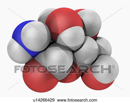 Stock Illustration - Glucosamine molecule. Fotosearch