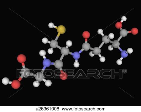 Stock Illustration - Glutathione molecule. Fotosearch