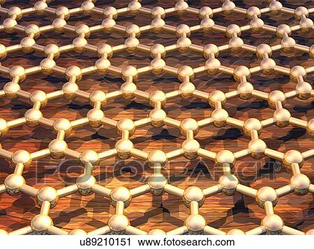 Graphene sheet, artwork View Large Illustration Clip Art - Graphene sheet, artwork. Fotosearch