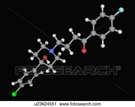 Haloperidol drug molecule View Large Illustration Clip Art - Haloperidol drug molecule. Fotosearch