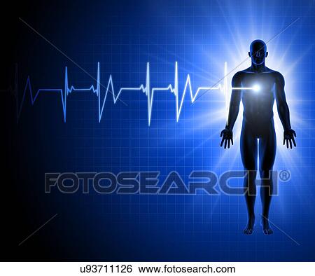 Heart beat, artwork View Large Illustration Stock Illustration - Heart beat, artwork. Fotosearch