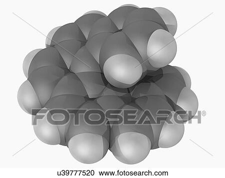 Clipart - Hexahelicene molecule. Fotosearch