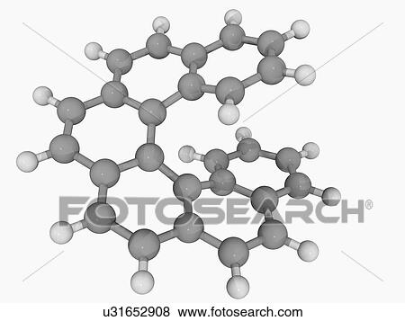 Stock Illustration - Hexahelicene molecule. Fotosearch