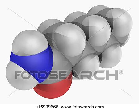 Stock Illustration - Hexanamide molecule. Fotosearch