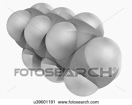 Hexane molecule View Large Illustration Clip Art - Hexane molecule. Fotosearch