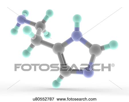 Histamine molecule View Large Illustration Stock Illustration - Histamine molecule. Fotosearch