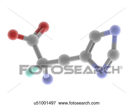 Histidine molecule View Large Illustration Stock Illustration - Histidine molecule. Fotosearch