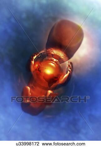Drawing - Human cloning, conceptual artwork. Fotosearch