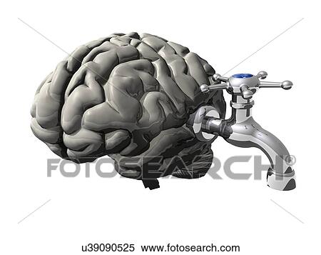 Stock Illustration - Hydrocephalus, conceptual artwork. Fotosearch