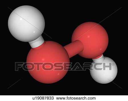 Hydrogen peroxide molecule View Large Illustration Drawing - Hydrogen peroxide molecule. Fotosearch