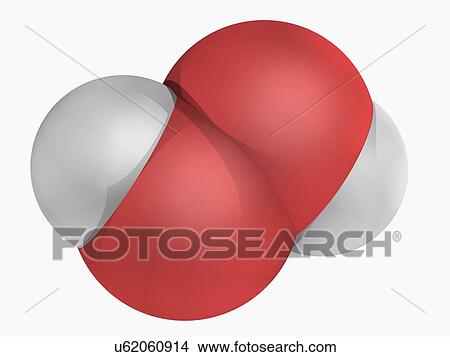 Stock Illustration - Hydrogen peroxide molecule. Fotosearch