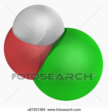 Hypochlorous acid molecule View Large Illustration Stock Illustration - Hypochlorous acid molecule. Fotosearch