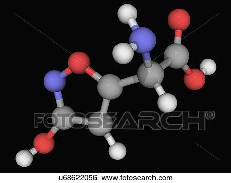 Ibotenic acid drug molecule View Large Illustration Stock Illustration - Ibotenic acid drug molecule. Fotosearch